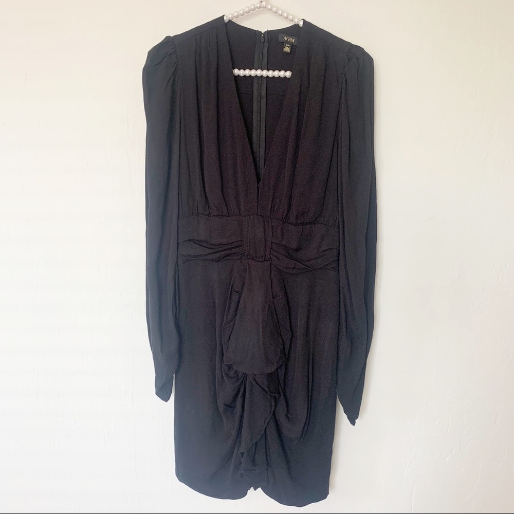 AFRM Ruffle & Ruched Mini Dress - Picture 4 of 16